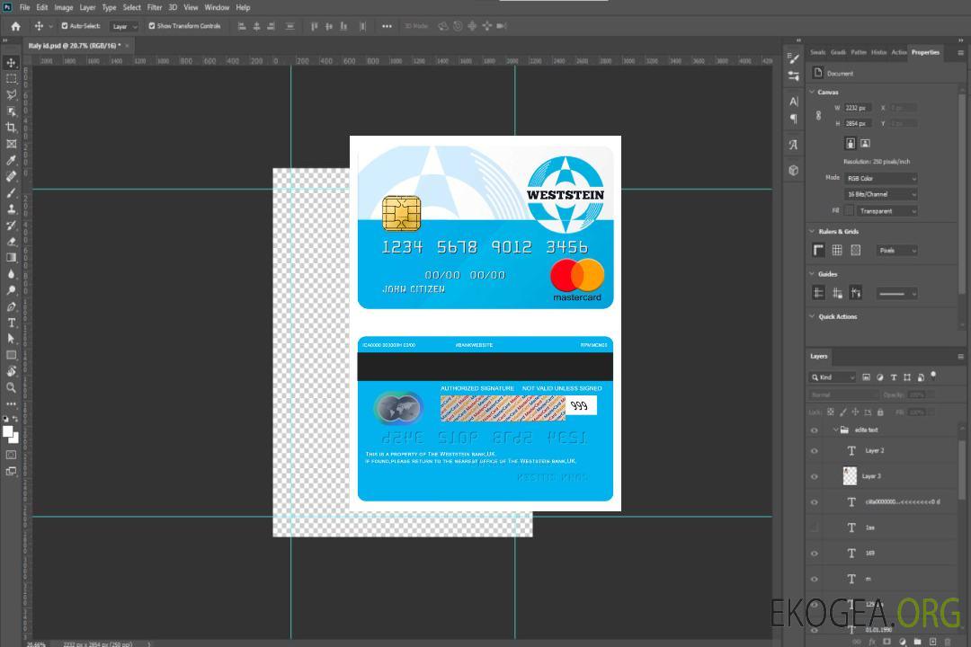 Mastercard de la banque Weststein au Royaume-Uni template Mastercard de la banque Weststein au Royaume-Uni template